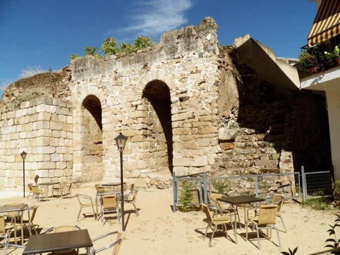 Cafes  comfortably nestled in the ruins